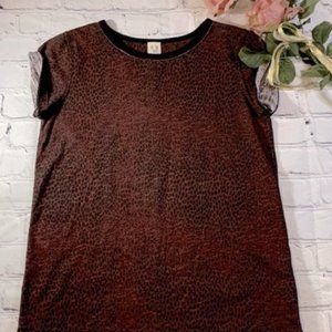 Free People Cheetah TShirt